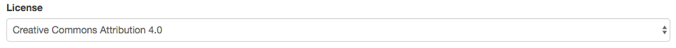 Step 10: Add license details to your dataset
