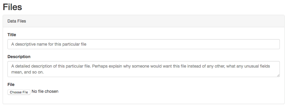 Step 13: upload data files